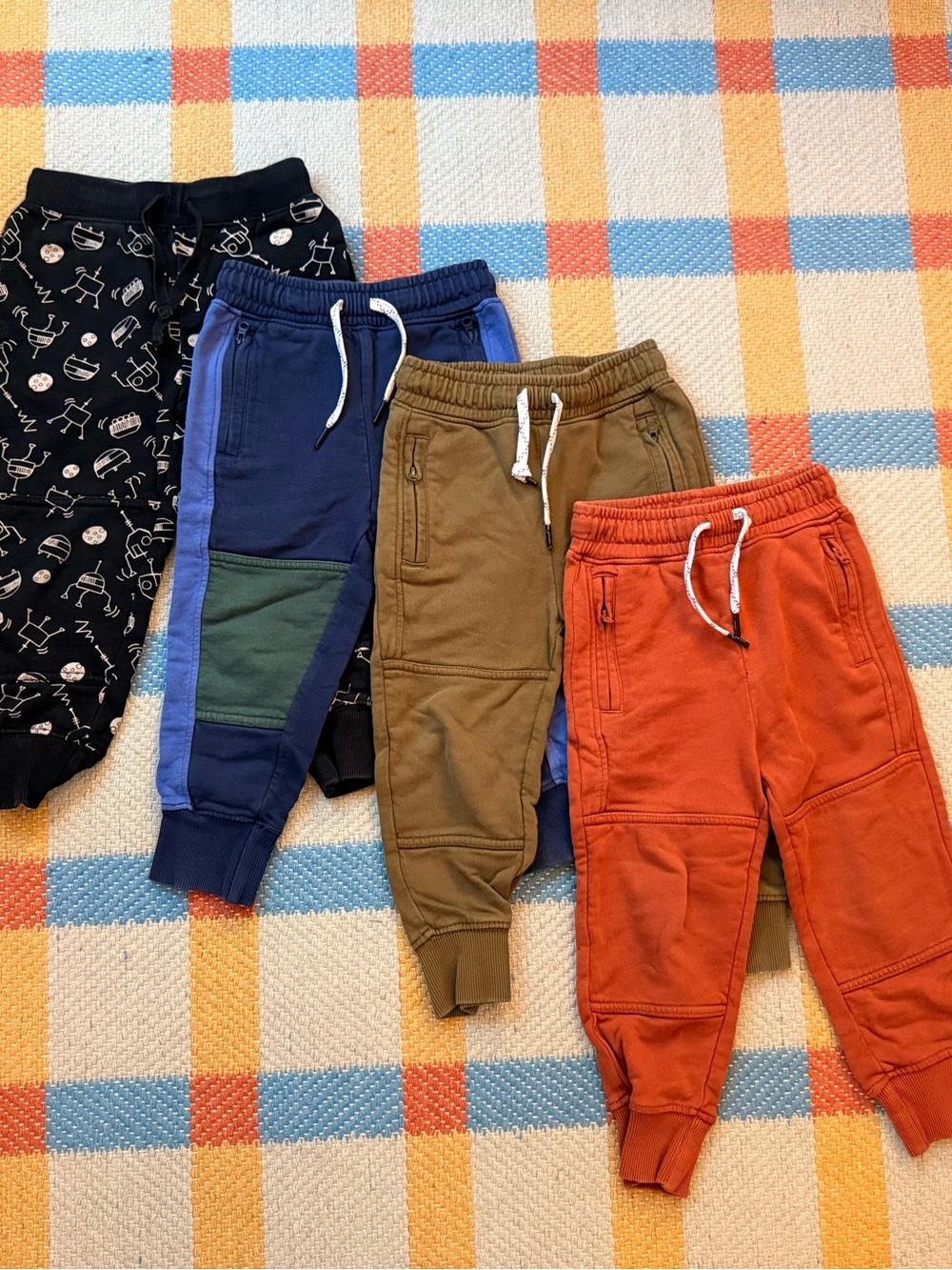 Hanna Andersson Kids Jogger Pants - Navy, Olive, Rust, Black Print